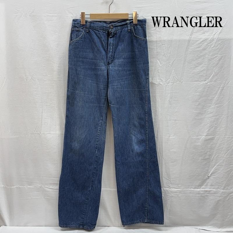 ラングラー Wrangler パンツ デニム、ジーンズ 70s USA製 ベル無しタグ TALON ジッパーフライ デニムパンツ ヴィンテージ - ロゴ、文字 インディゴ / インディゴ / Indigo メンズ USED 古着 中古 50156531