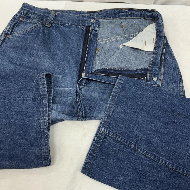 ラングラー Wrangler パンツ デニム、ジーンズ 70s USA製 ベル無しタグ TALON ジッパーフライ デニムパンツ ヴィンテージ - ロゴ、文字 インディゴ / インディゴ / Indigo メンズ USED 古着 中古 50156531