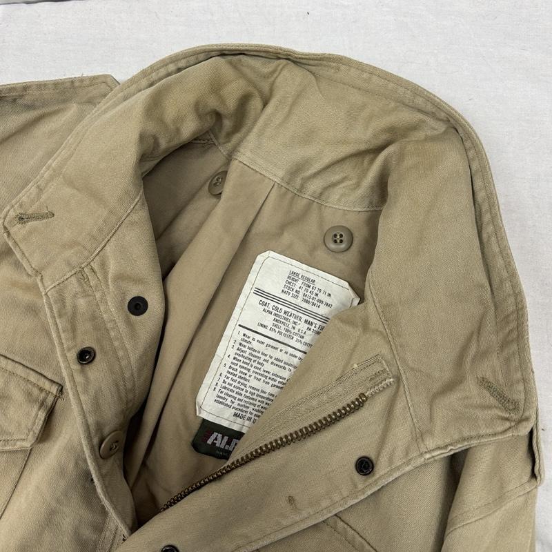 アルファ ALPHA ジャケット、上着 ジャンパー、ブルゾン 旧タグ USA製 M-65 フィールド ジャケット 8415-01-099-7842 L ベージュ / ベージュ / beige メンズ USED 古着 中古 50156532