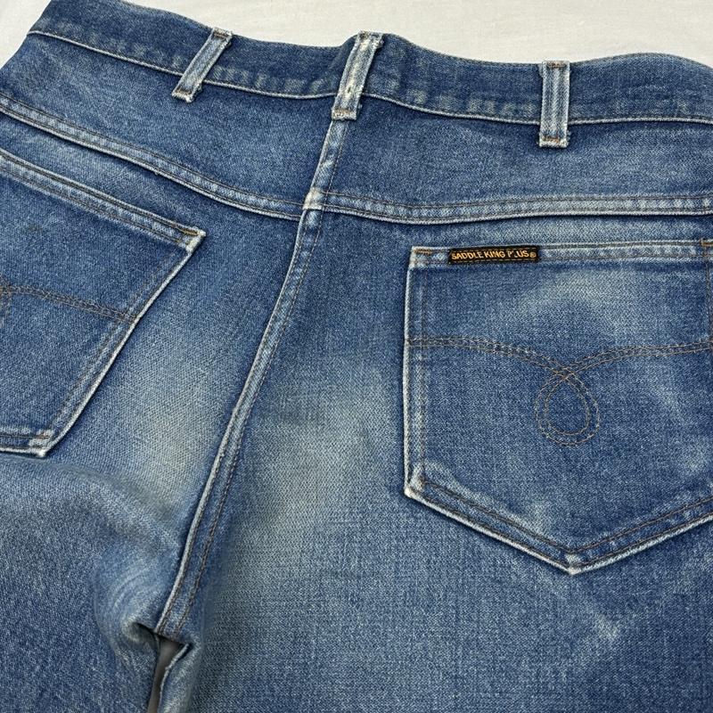 キイ KEY パンツ デニム、ジーンズ SADDLE KING PLUS サドルキング 70s 80s USA製 TALON ジッパー 5P ヴィンテージ デニムパンツ 32インチ インディゴ / インディゴ / Indigo メンズ USED 古着 中古 50156537