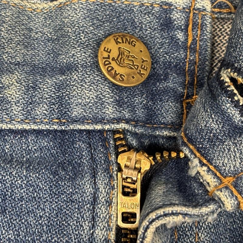 キイ KEY パンツ デニム、ジーンズ SADDLE KING PLUS サドルキング 70s 80s USA製 TALON ジッパー 5P ヴィンテージ デニムパンツ 32インチ インディゴ / インディゴ / Indigo メンズ USED 古着 中古 50156537