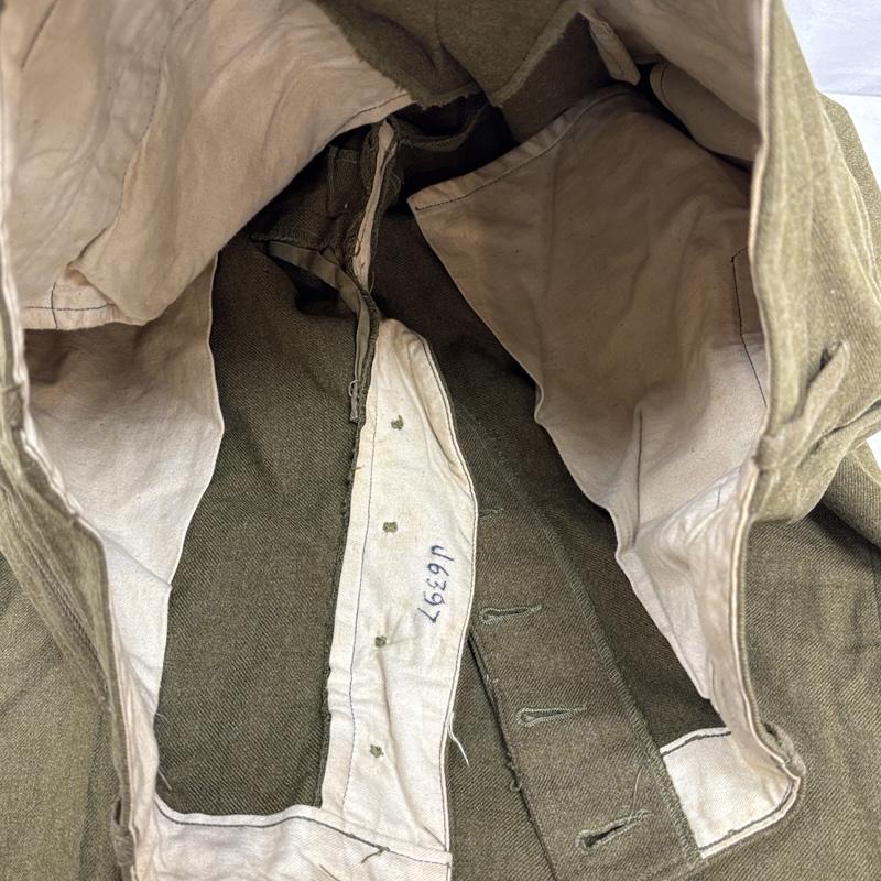 ヴィンテージ VINTAGE パンツ ワークパンツ、ペインターパンツ U.S.ARMY 40s M-1937 WOOL TROUSERS 42年 ミリタリー ウール トラウザース パンツ 34インチ メンズ USED 古着 中古 50156538