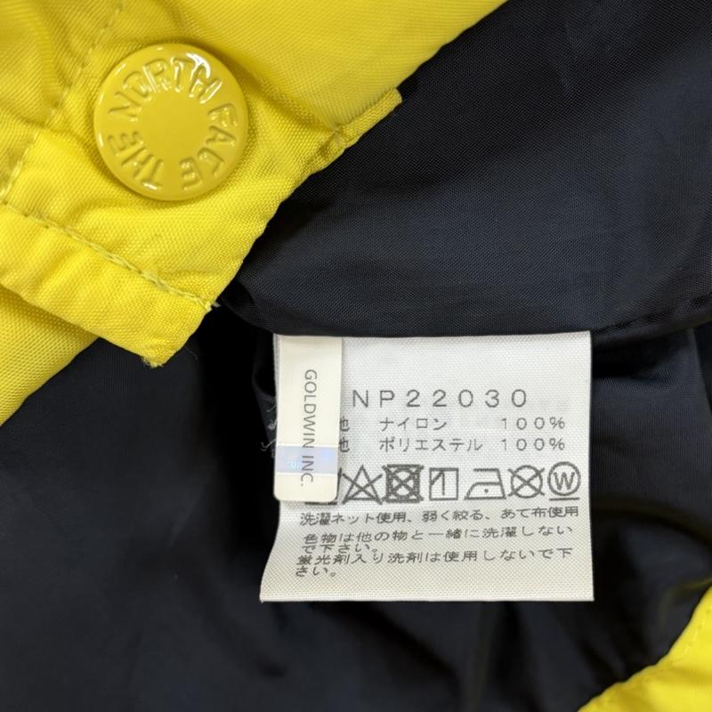 ザノースフェイス THE NORTH FACE ジャケット、上着 ジャンパー、ブルゾン NP22030 コーチジャケット ナイロン ブルゾン ロゴ パッチ ワッペン 刺繍 M ロゴ、文字 黄 / イエロー / yellow X 黒 / ブラック / black X 白 / ホワイト / white メンズ USED 古着 中古 50156552