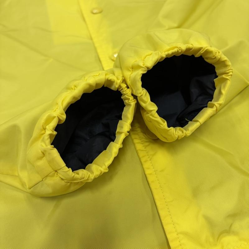ザノースフェイス THE NORTH FACE ジャケット、上着 ジャンパー、ブルゾン NP22030 コーチジャケット ナイロン ブルゾン ロゴ パッチ ワッペン 刺繍 M ロゴ、文字 黄 / イエロー / yellow X 黒 / ブラック / black X 白 / ホワイト / white メンズ USED 古着 中古 50156552