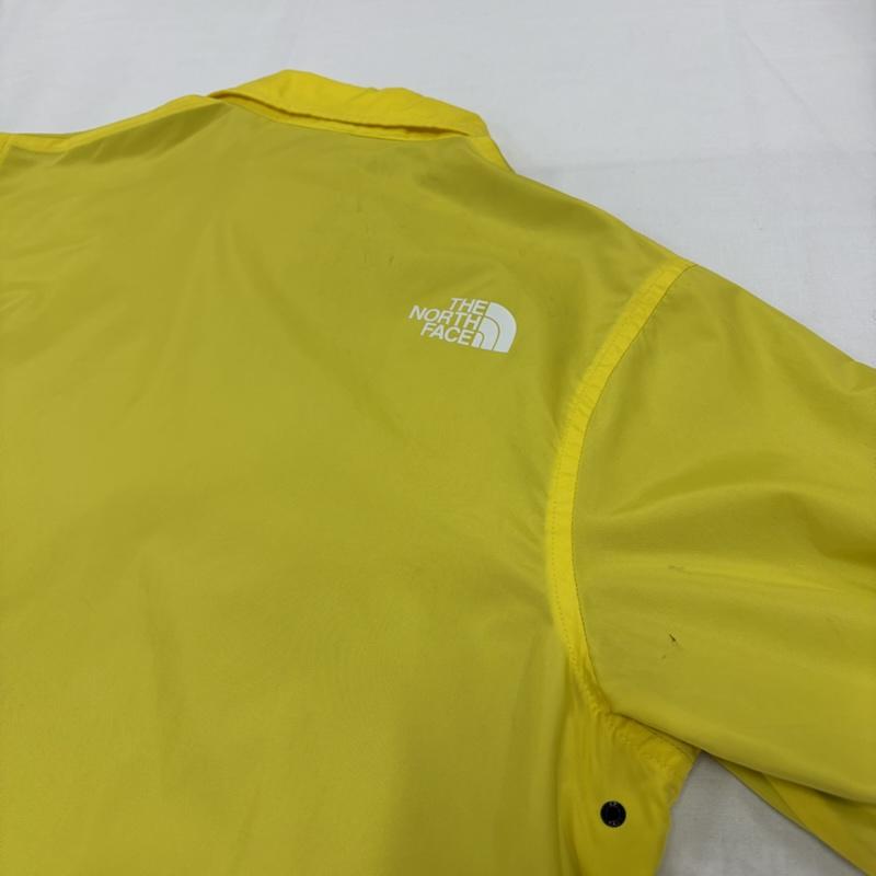 ザノースフェイス THE NORTH FACE ジャケット、上着 ジャンパー、ブルゾン NP22030 コーチジャケット ナイロン ブルゾン ロゴ パッチ ワッペン 刺繍 M ロゴ、文字 黄 / イエロー / yellow X 黒 / ブラック / black X 白 / ホワイト / white メンズ USED 古着 中古 50156552
