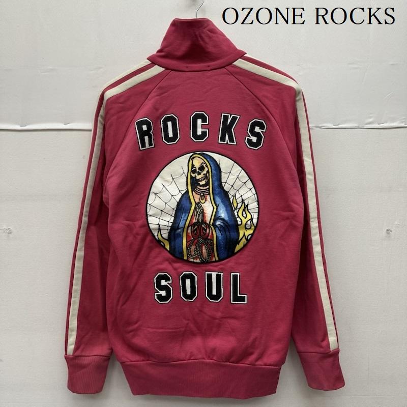 オゾン ロックス OZONE ROCKS ジャケット、上着 ジャンパー、ブルゾン スカル ワッペン トラック ジャケット 8CG-1024 L 桃 / ピンク / pink メンズ USED 古着 中古 50156556