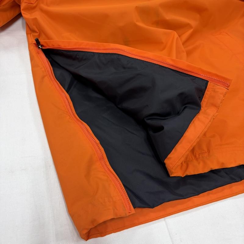ザノースフェイス THE NORTH FACE ジャケット、上着 ジャンパー、ブルゾン アノラック ハーフジップ ナイロンジャケット マウンテン パーカー ロゴ 刺繍 フード M ロゴ、文字 X 刺繍 X プリント 橙 / オレンジ / orange X 黒 / ブラック / black X 白 / ホワイト / white メンズ USED 古着 中古 50156562