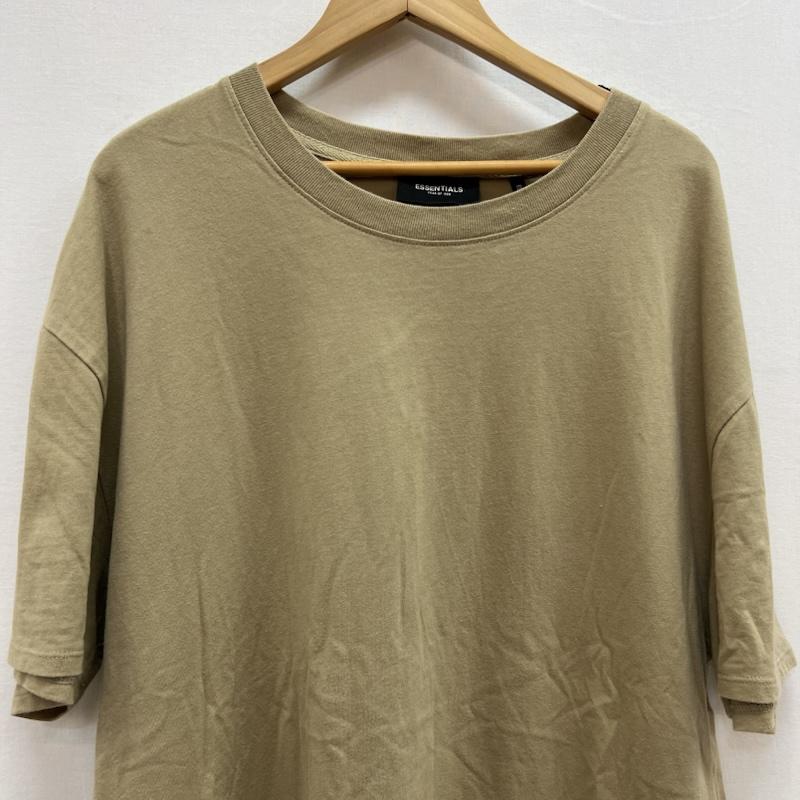 エッセンシャルズ ESSENTIALS Tシャツ 半袖 ロゴ プリント Tシャツ FEAR OF GOD M カーキ / カーキ / khaki メンズ USED 古着 中古 50156568