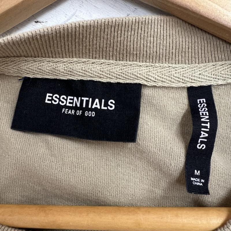 エッセンシャルズ ESSENTIALS Tシャツ 半袖 ロゴ プリント Tシャツ FEAR OF GOD M カーキ / カーキ / khaki メンズ USED 古着 中古 50156568