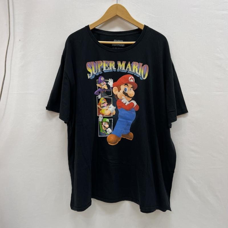 古着 USED Tシャツ 半袖 Super Mario スーパーマリオ Tシャツ 3XG - 黒 / ブラック / black メンズ USED 古着 中古 50156584