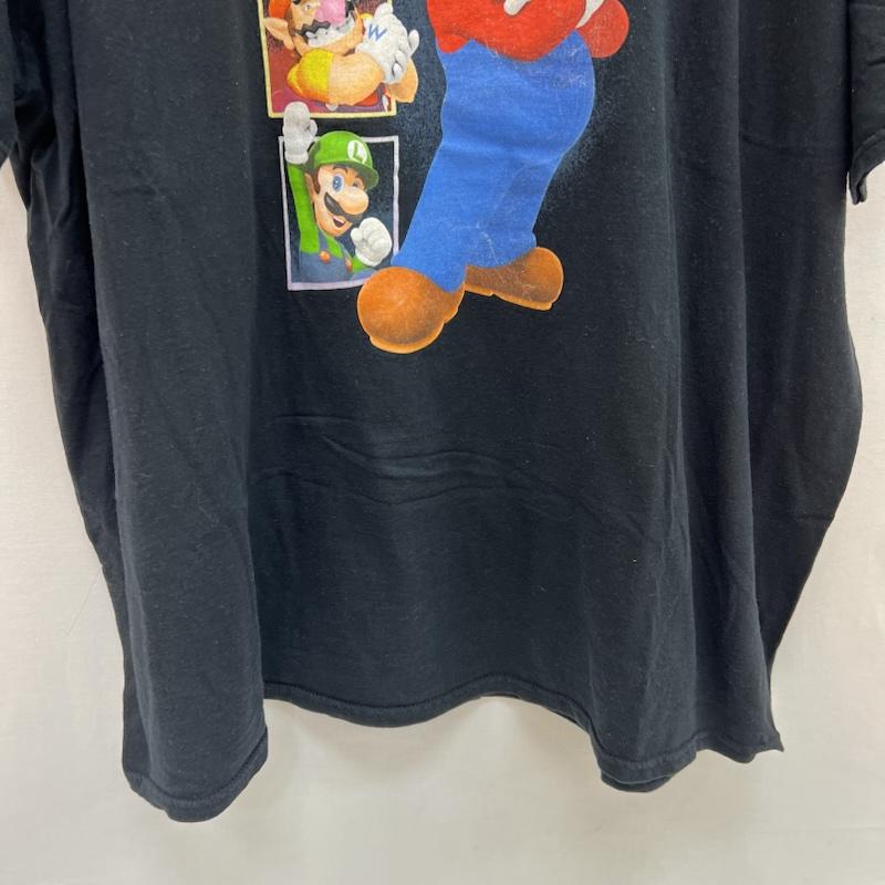 古着 USED Tシャツ 半袖 Super Mario スーパーマリオ Tシャツ 3XG - 黒 / ブラック / black メンズ USED 古着 中古 50156584