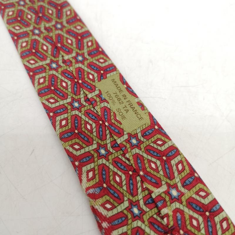 エルメス HERMES ネクタイ ネクタイ シルク ネクタイ フランス製 - 赤 / レッド / red メンズ USED 古着 中古 50156600