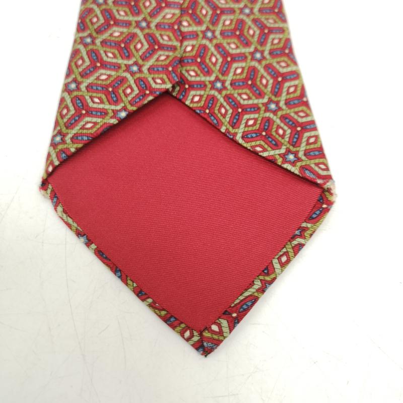 エルメス HERMES ネクタイ ネクタイ シルク ネクタイ フランス製 - 赤 / レッド / red メンズ USED 古着 中古 50156600