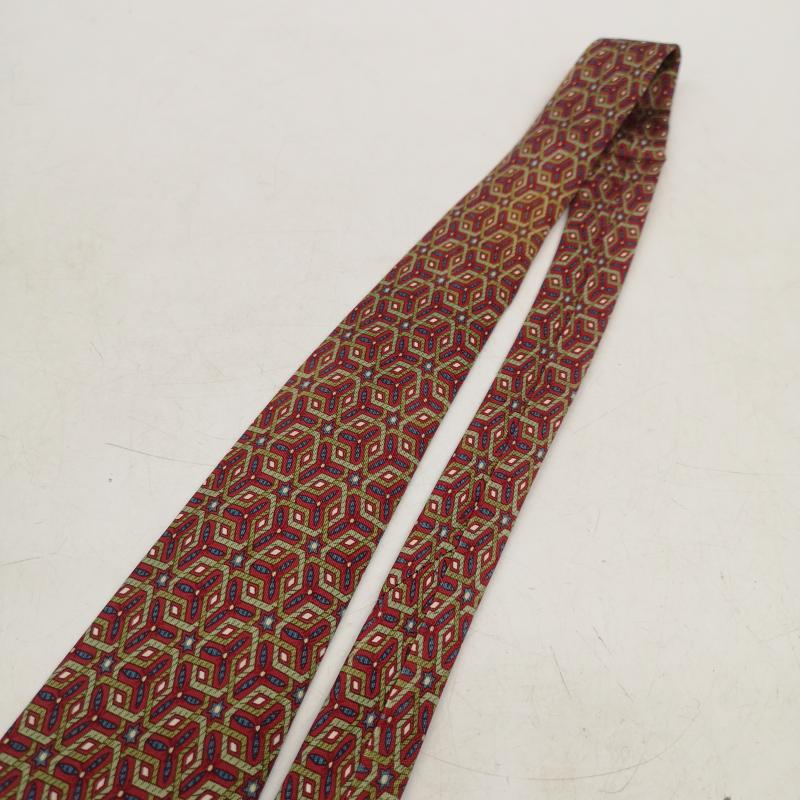 エルメス HERMES ネクタイ ネクタイ シルク ネクタイ フランス製 - 赤 / レッド / red メンズ USED 古着 中古 50156600