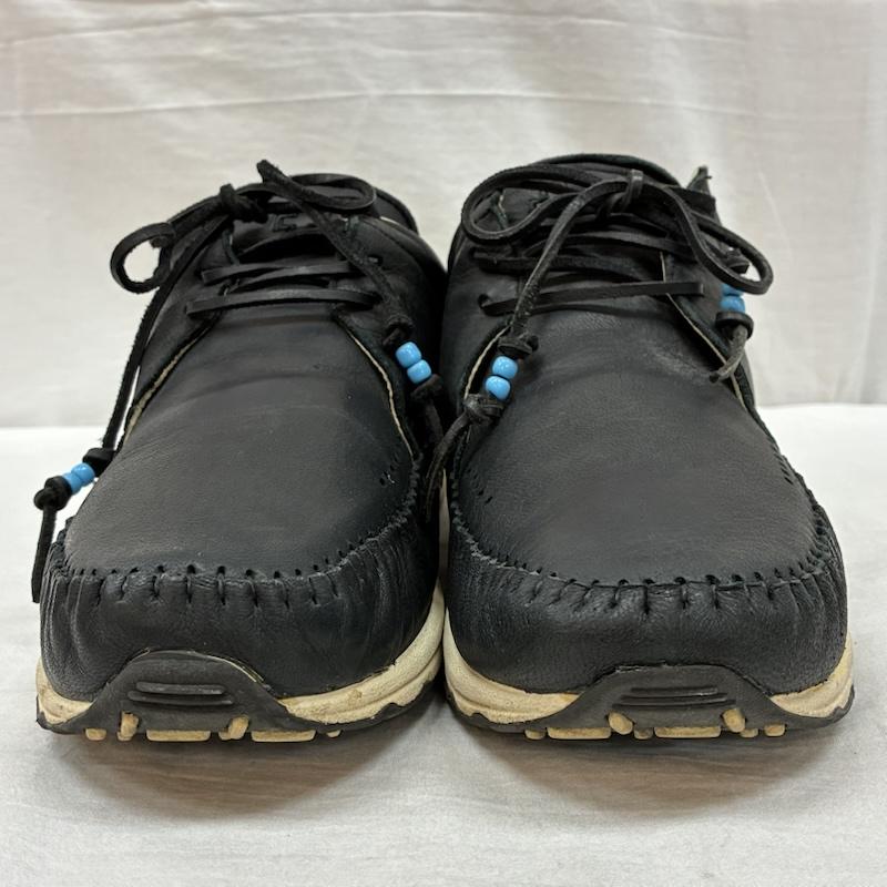 ビズビム VISVIM スニーカー スニーカー FBT モカシン レースアップ レザー シューズ US：9.5 黒 / ブラック / black メンズ USED 古着 中古 50156615