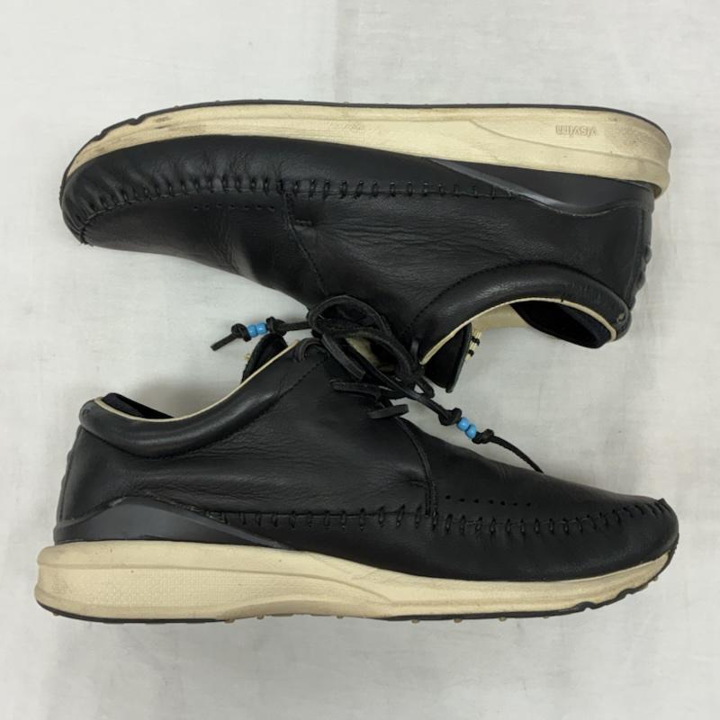 ビズビム VISVIM スニーカー スニーカー FBT モカシン レースアップ レザー シューズ US：9.5 黒 / ブラック / black メンズ USED 古着 中古 50156615