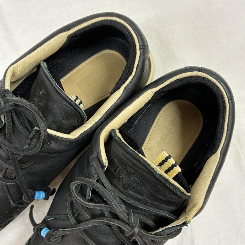 ビズビム VISVIM スニーカー スニーカー FBT モカシン レースアップ レザー シューズ US：9.5 黒 / ブラック / black メンズ USED 古着 中古 50156615