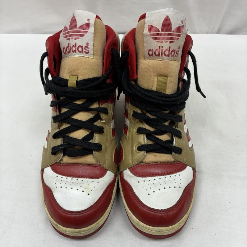 アディダス adidas スニーカー スニーカー 90s 99年製 INSTINCT HI インスティンクト ハイカット スニーカー 660035 26.0cm ロゴ、文字 赤 / レッド / red X 白 / ホワイト / white X 金 / ゴールド / gold color X 黒 / ブラック / black メンズ USED 古着 中古 50156619