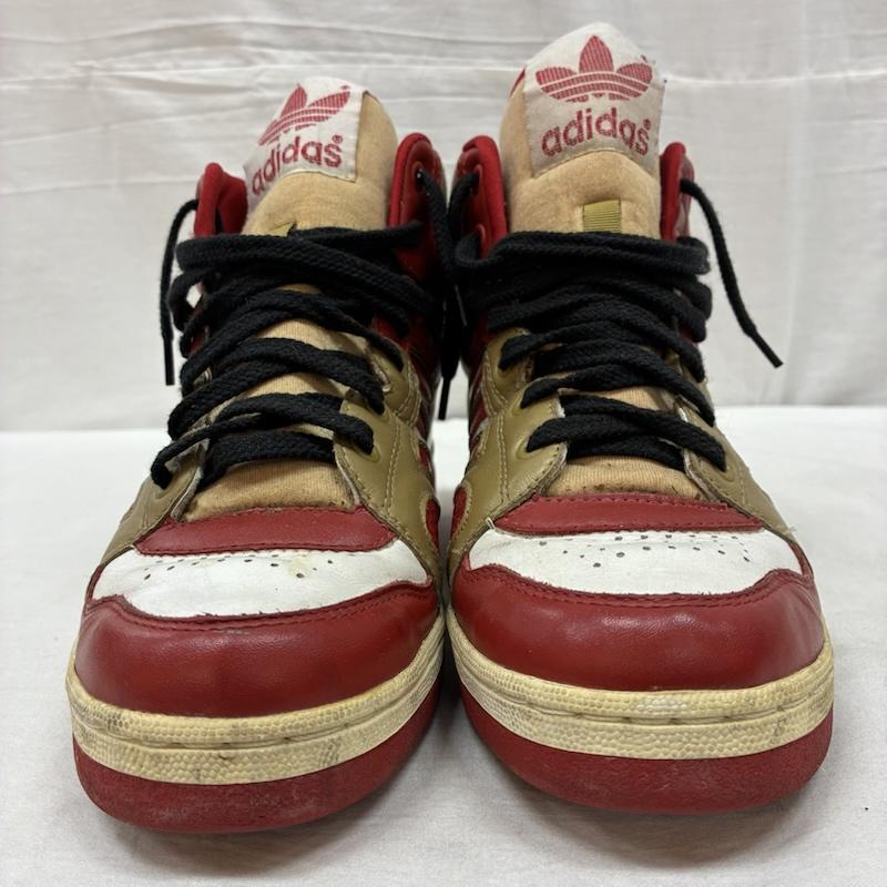 アディダス adidas スニーカー スニーカー 90s 99年製 INSTINCT HI インスティンクト ハイカット スニーカー 660035 26.0cm ロゴ、文字 赤 / レッド / red X 白 / ホワイト / white X 金 / ゴールド / gold color X 黒 / ブラック / black メンズ USED 古着 中古 50156619
