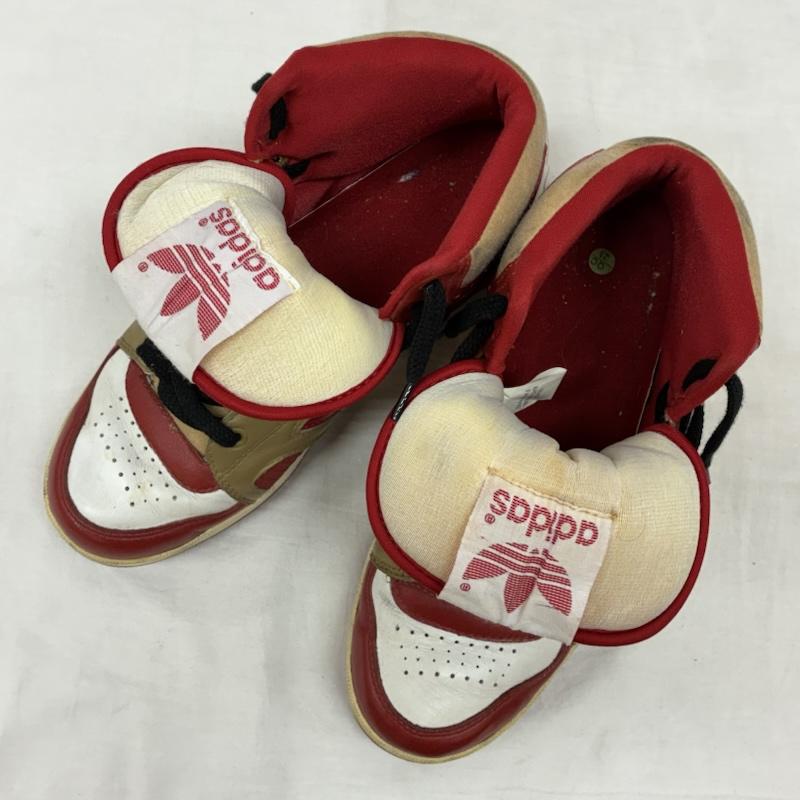 アディダス adidas スニーカー スニーカー 90s 99年製 INSTINCT HI インスティンクト ハイカット スニーカー 660035 26.0cm ロゴ、文字 赤 / レッド / red X 白 / ホワイト / white X 金 / ゴールド / gold color X 黒 / ブラック / black メンズ USED 古着 中古 50156619