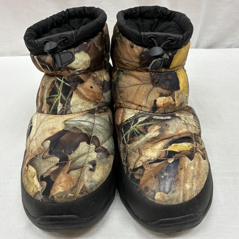 シュプリーム×ノースフェイス Supreme×THE NORTH FACE ブーツ ショートブーツ 16AW Nuptse Bootie ヌプシ ブーティ 27.0cm 総柄 X カモフラージュ柄・迷彩 X ロゴ、文字 メンズ USED 古着 中古 50156622