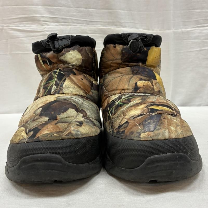 シュプリーム×ノースフェイス Supreme×THE NORTH FACE ブーツ ショートブーツ 16AW Nuptse Bootie ヌプシ ブーティ 27.0cm 総柄 X カモフラージュ柄・迷彩 X ロゴ、文字 メンズ USED 古着 中古 50156622