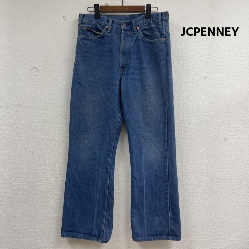 ジェーシーペニー JCPENNEY パンツ デニム、ジーンズ メキシコ製 ワイド ストレート デニム パンツ 34インチ インディゴ / インディゴ / Indigo メンズ USED 古着 中古 50156631