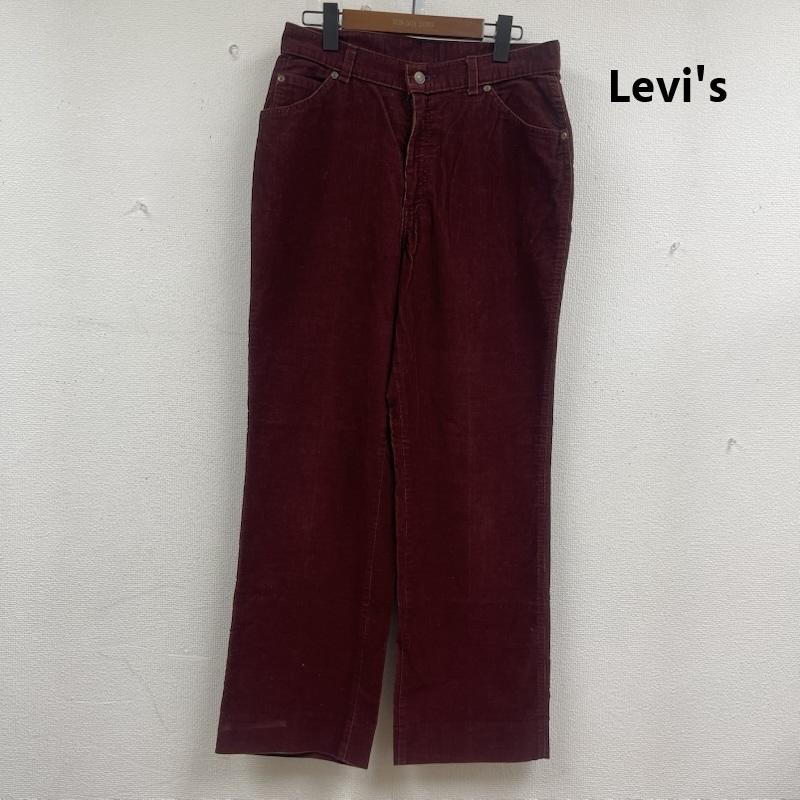 リーバイス Levi s パンツ ワークパンツ、ペインターパンツ 70s 80s SCOVILL コーデュロイ ワーク ワイド パンツ えんじ / ワインレッド / dark red メンズ USED 古着 中古 50156636