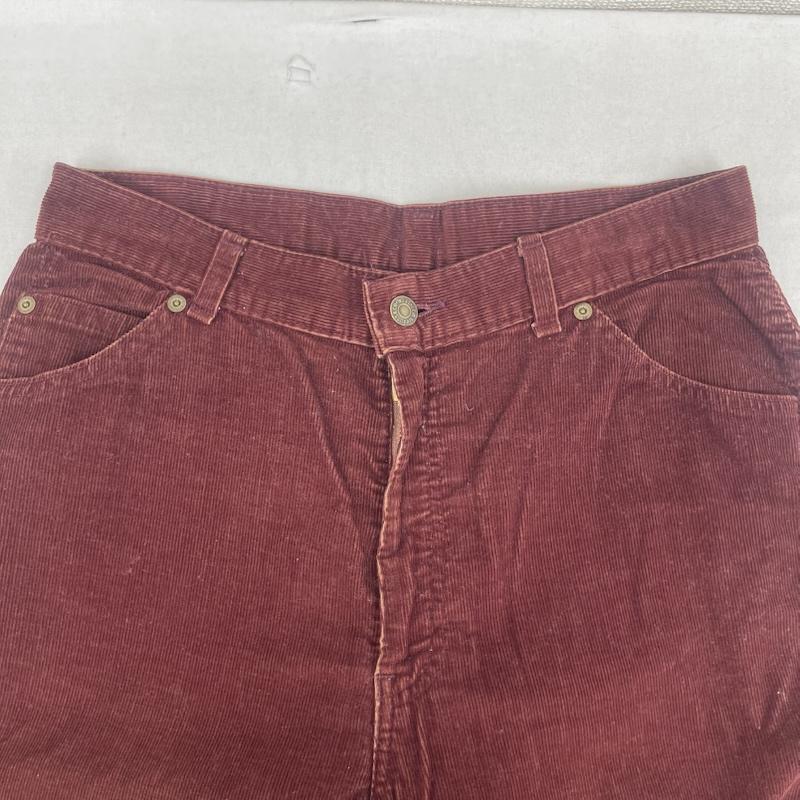 リーバイス Levi s パンツ ワークパンツ、ペインターパンツ 70s 80s SCOVILL コーデュロイ ワーク ワイド パンツ えんじ / ワインレッド / dark red メンズ USED 古着 中古 50156636