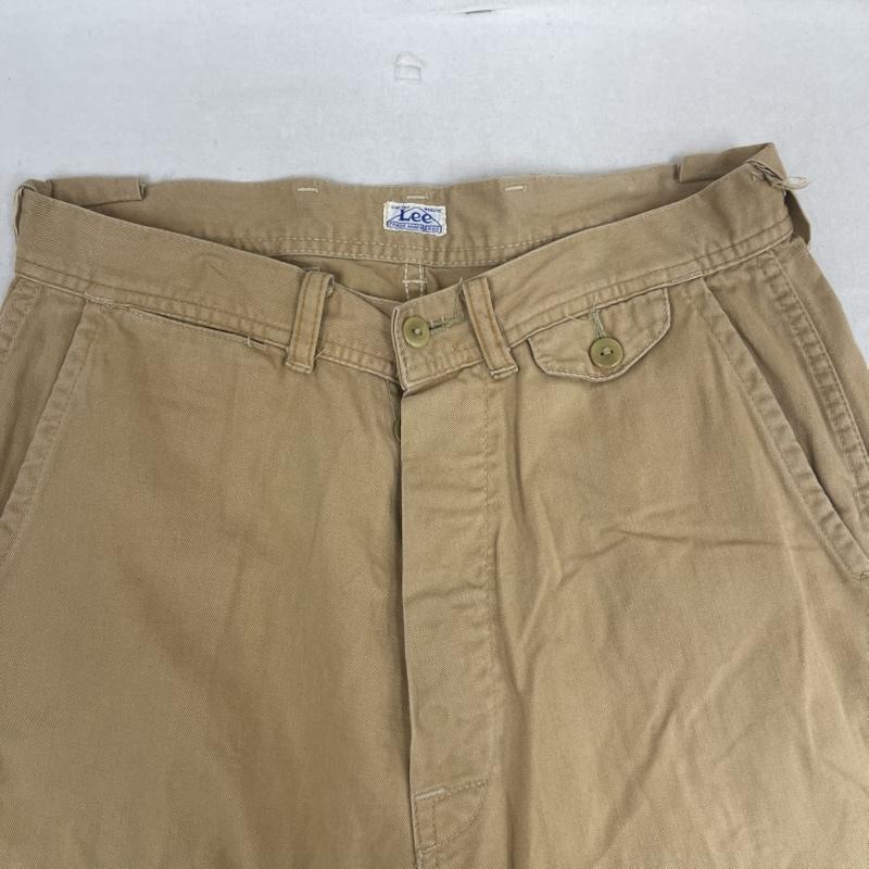 リー Lee パンツ ワークパンツ、ペインターパンツ ヴィンテージ チノパンツ ボタンフライ ワークパンツ ベージュ / ベージュ / beige メンズ USED 古着 中古 50156637
