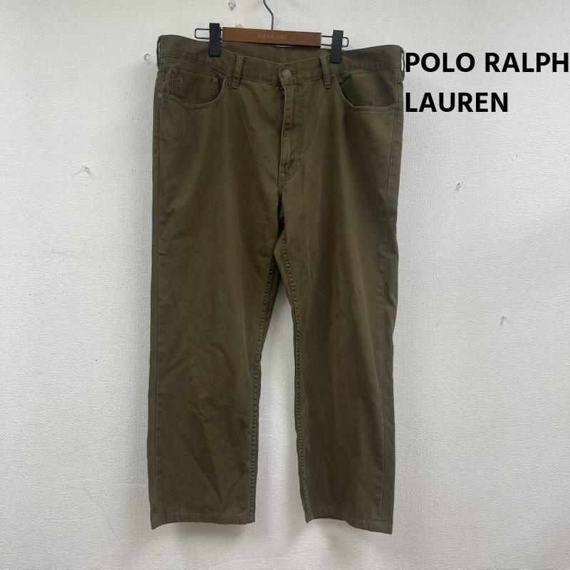 ポロラルフローレン POLO RALPH LAUREN パンツ ワークパンツ、ペインターパンツ SUPERIOR QUALITY レザー パッチ コットン パンツ TALON 38 カーキ / カーキ / khaki メンズ USED 古着 中古 50156638