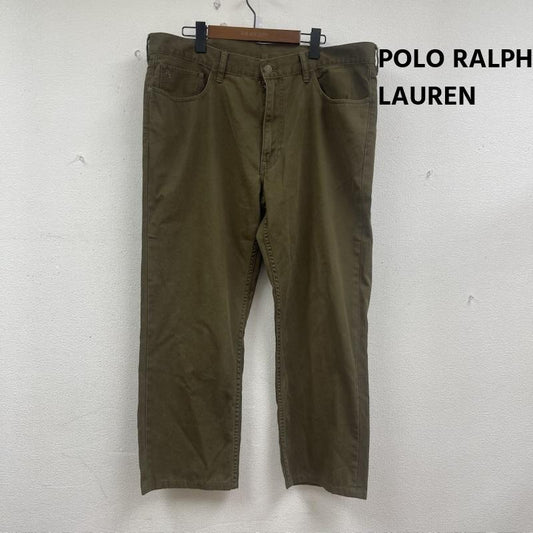 ポロラルフローレン POLO RALPH LAUREN パンツ ワークパンツ、ペインターパンツ SUPERIOR QUALITY レザー パッチ コットン パンツ TALON 38 カーキ / カーキ / khaki メンズ USED 古着 中古 50156638