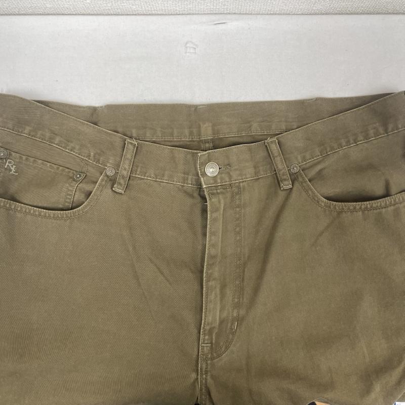 ポロラルフローレン POLO RALPH LAUREN パンツ ワークパンツ、ペインターパンツ SUPERIOR QUALITY レザー パッチ コットン パンツ TALON 38 カーキ / カーキ / khaki メンズ USED 古着 中古 50156638