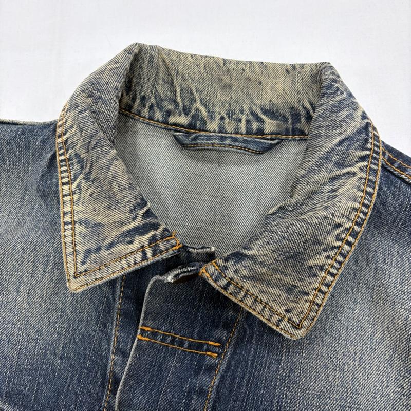 ヌーディージーンズ Nudie Jeans ジャケット、上着 ジャケット、ブレザー デニムジャケット Gジャン ヴィンテージ加工 TERRY イタリア製 S インディゴ / インディゴ / Indigo メンズ USED 古着 中古 50156645