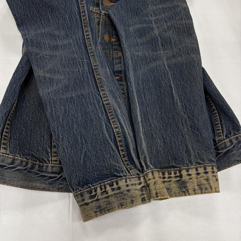 ヌーディージーンズ Nudie Jeans ジャケット、上着 ジャケット、ブレザー デニムジャケット Gジャン ヴィンテージ加工 TERRY イタリア製 S インディゴ / インディゴ / Indigo メンズ USED 古着 中古 50156645