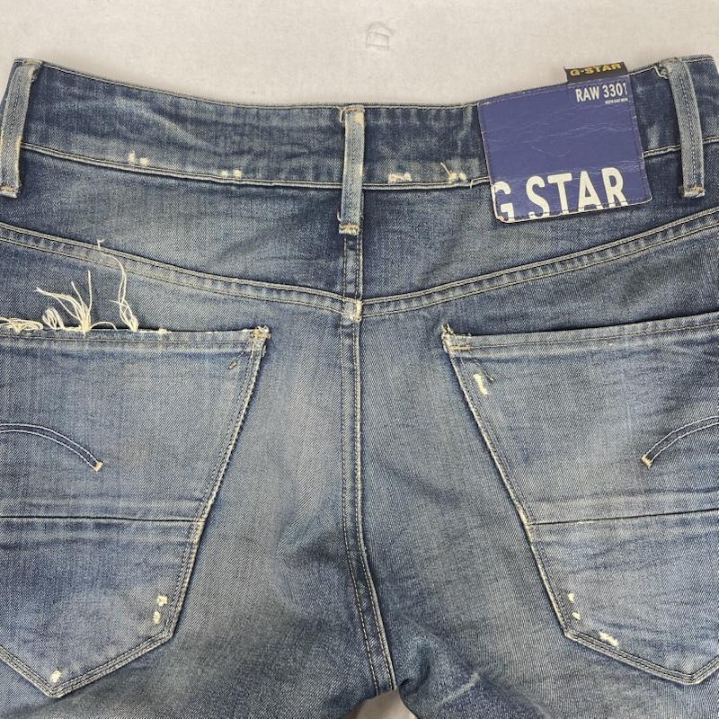 ジースターロゥ G-STAR RAW パンツ デニム、ジーンズ ARC 3D LOOSE TAPERED 加工 バナナ デニム パンツ インディゴ / インディゴ / Indigo メンズ USED 古着 中古 50156655