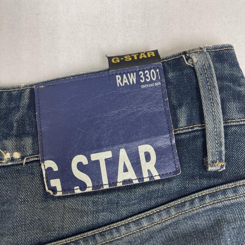ジースターロゥ G-STAR RAW パンツ デニム、ジーンズ ARC 3D LOOSE TAPERED 加工 バナナ デニム パンツ インディゴ / インディゴ / Indigo メンズ USED 古着 中古 50156655