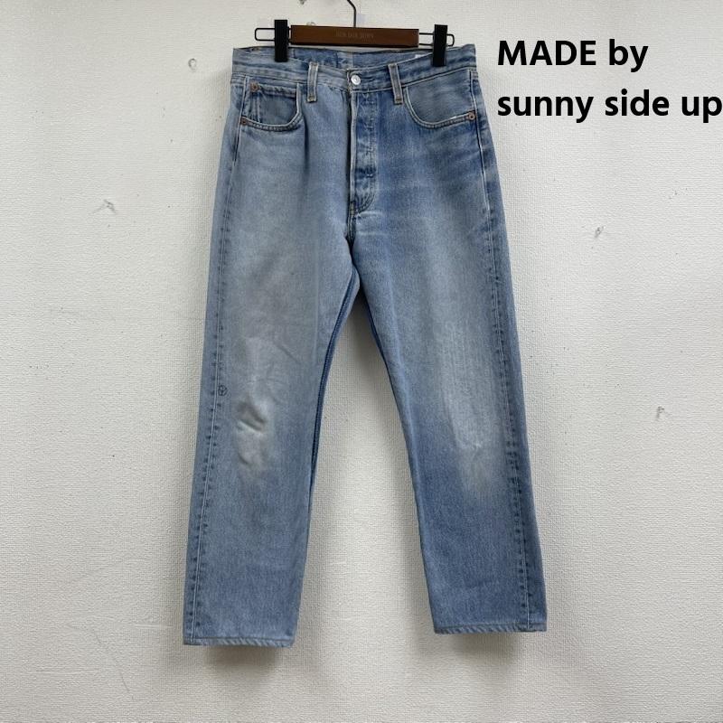 サニーサイドアップ MADE by sunny side up パンツ デニム、ジーンズ 日本製 ボタンフライ ワイド デニム パンツ 1 インディゴ / インディゴ / Indigo メンズ USED 古着 中古 50156658