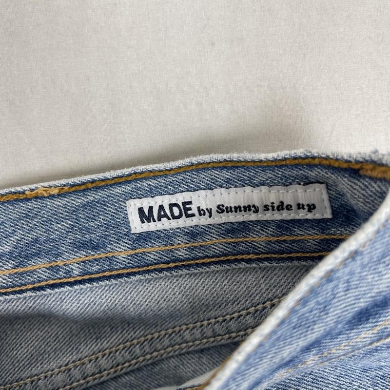 サニーサイドアップ MADE by sunny side up パンツ デニム、ジーンズ 日本製 ボタンフライ ワイド デニム パンツ 1 インディゴ / インディゴ / Indigo メンズ USED 古着 中古 50156658