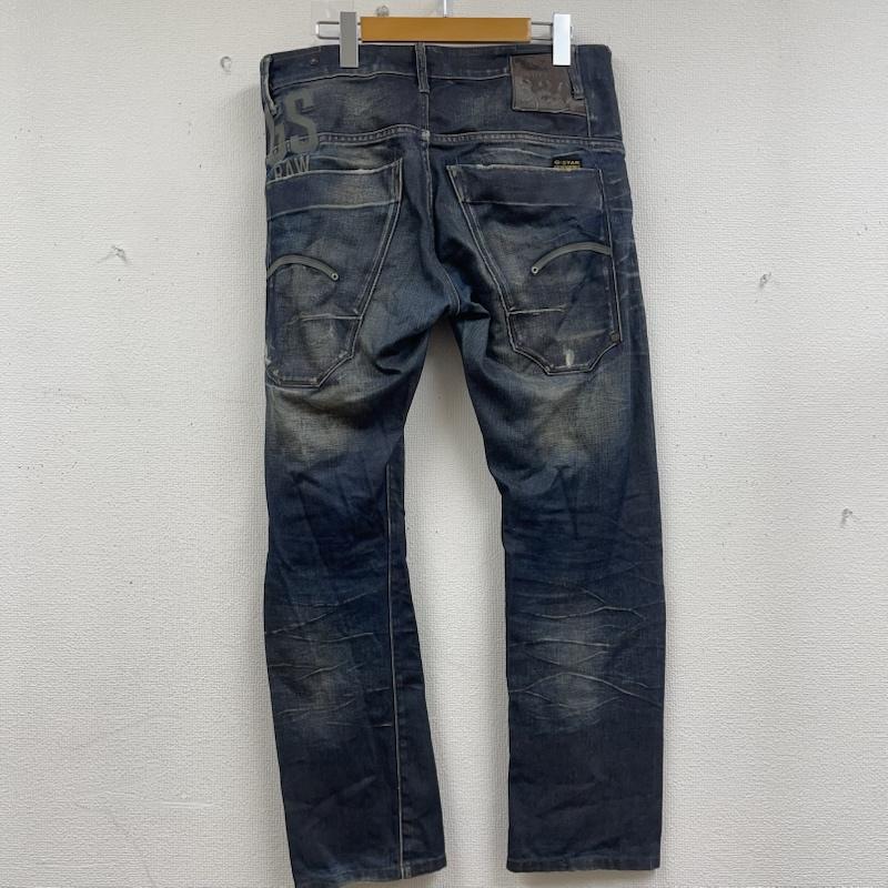 ジースターロゥ G-STAR RAW パンツ デニム、ジーンズ GS 刺繍 加工 ボタンフライ デニム パンツ 32インチ インディゴ / インディゴ / Indigo メンズ USED 古着 中古 50156669