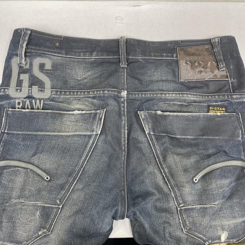 ジースターロゥ G-STAR RAW パンツ デニム、ジーンズ GS 刺繍 加工 ボタンフライ デニム パンツ 32インチ インディゴ / インディゴ / Indigo メンズ USED 古着 中古 50156669