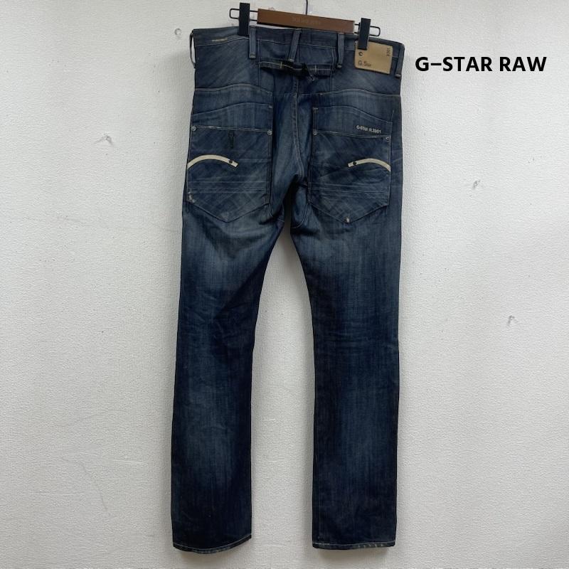 ジースターロゥ G-STAR RAW パンツ デニム、ジーンズ 色落ち加工 シンチバック ジーンズ ジーパン デニム パンツ 32インチ インディゴ / インディゴ / Indigo メンズ USED 古着 中古 50156675