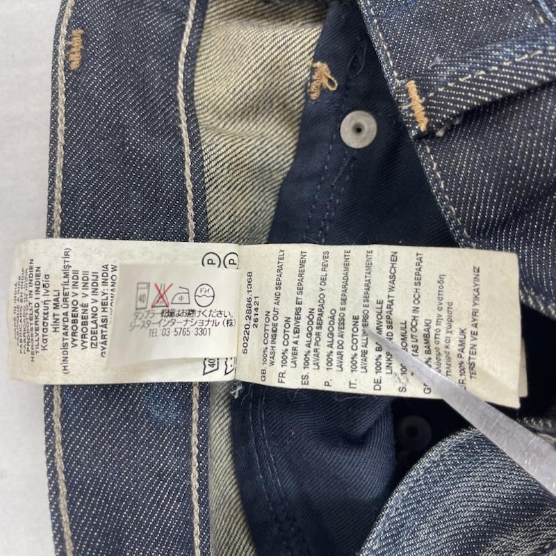 ジースターロゥ G-STAR RAW パンツ デニム、ジーンズ 色落ち加工 シンチバック ジーンズ ジーパン デニム パンツ 32インチ インディゴ / インディゴ / Indigo メンズ USED 古着 中古 50156675
