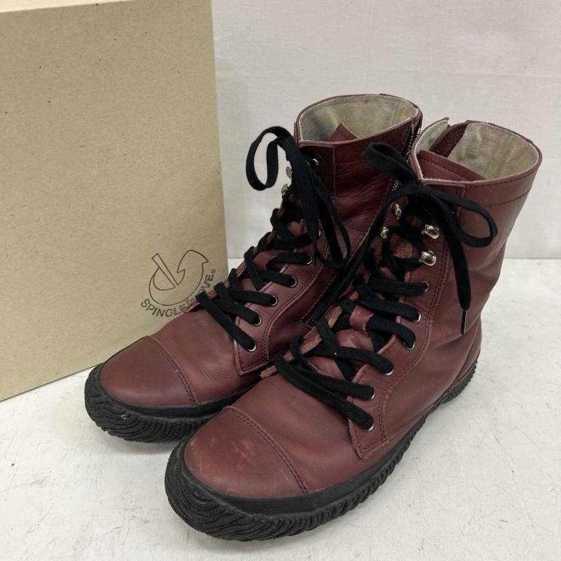 スピングルムーブ SPINGLE MOVE ブーツ 一般 スムースレザー ミリタリーブーツ SPM-419 L 26.5cm えんじ / ワインレッド / dark red メンズ USED 古着 中古 50156704