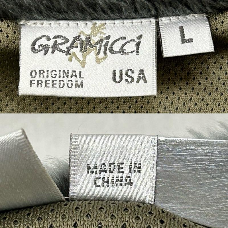 グラミチ GRAMICCI ベスト ベスト gmve-11001 ファーベスト フルジップ ダブルジップ gray L L 無地 灰 / グレー / gray メンズ USED 古着 中古 50156714