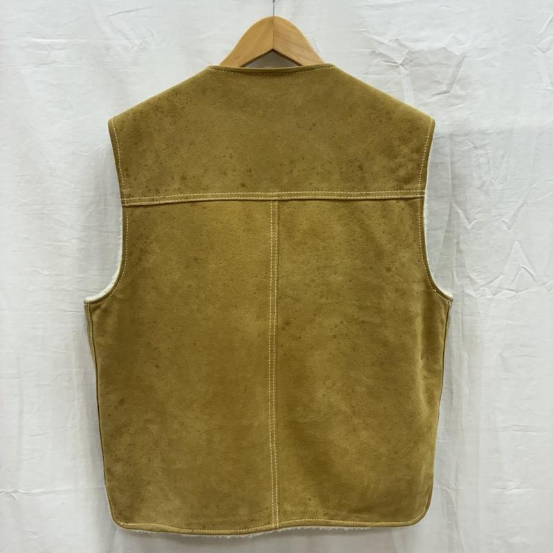 シアーズ SEARS ジャケット、上着 レザージャケット 70s スエード レザー 裏ボア ノーカラー スナップ ベスト ヴィンテージ L メンズ USED 古着 中古 50156730