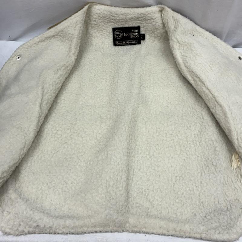 シアーズ SEARS ジャケット、上着 レザージャケット 70s スエード レザー 裏ボア ノーカラー スナップ ベスト ヴィンテージ L メンズ USED 古着 中古 50156730