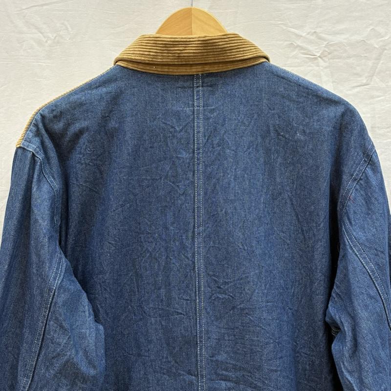 ステューシー STUSSY シャツ、ブラウス 長袖 20AW Cord Denim Mix コーデュロイ デニム 切替 シャツ 1110126 L ワンポイント X ロゴ、文字 メンズ USED 古着 中古 50156737