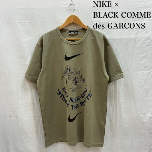 ブラックコムデギャルソン BLACK COMME des GARCONS Tシャツ 半袖 NIKE ナイキ コラボ Tシャツ 1H-T104 XXL ロゴ、文字 X プリント メンズ USED 古着 中古 50156745