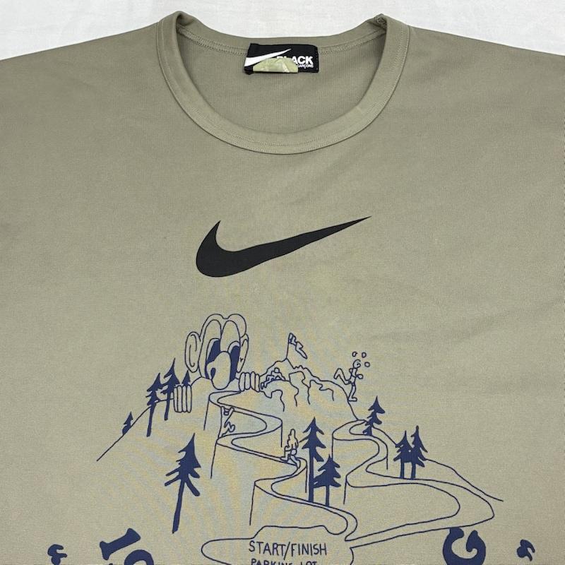 ブラックコムデギャルソン BLACK COMME des GARCONS Tシャツ 半袖 NIKE ナイキ コラボ Tシャツ 1H-T104 XXL ロゴ、文字 X プリント メンズ USED 古着 中古 50156745